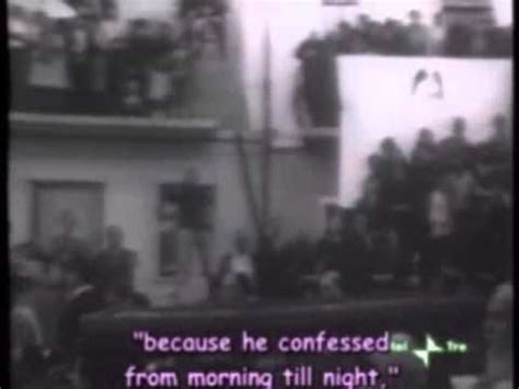 The Funeral of Padre Pio (Funeral de Padre Pio) - YouTube | Rare videos ...