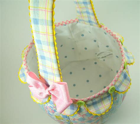 Scallop Fabric Basket PDF Sewing Pattern Tutorial