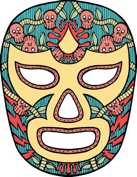 Daily Work - Lucha Libre Mask by James Vadnais, via Behance | Mexican ...