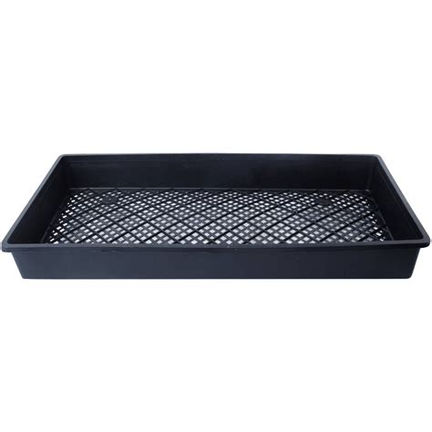 ALEKO PP540BK Large Drainage Holes Seedling Plastic Growing Plant Tray Urn Pot, Black - Walmart ...