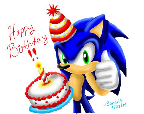 Sonic Hedgehog Happy Birthday