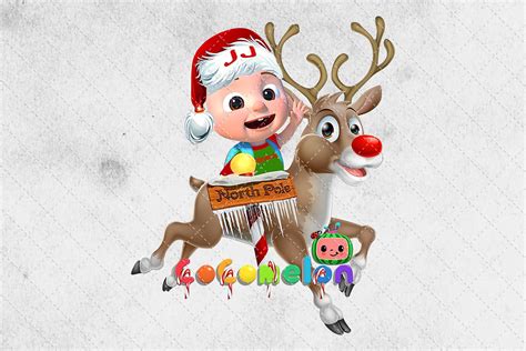 JJ Cocomelon Reindeer Christmas Png Cocomelon Christmas Png | Etsy