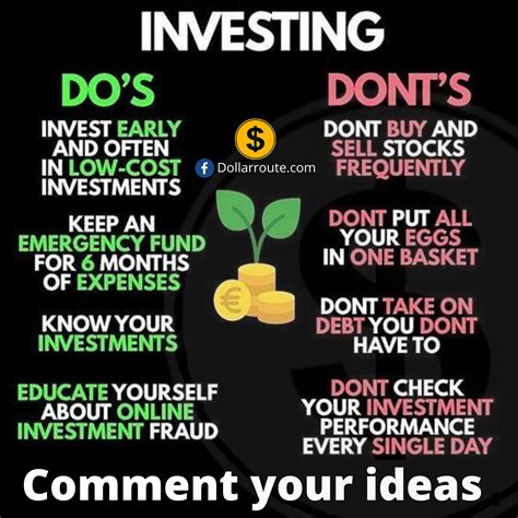 investing do's and don'ts | Money management advice, Investing, Finance ...