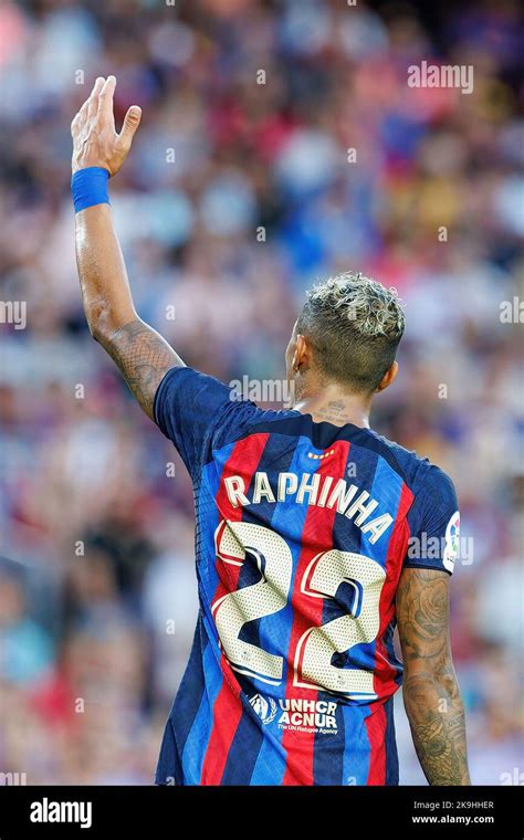 BARCELONA - AUG 28: Raphinha in action during the LaLiga match between ...