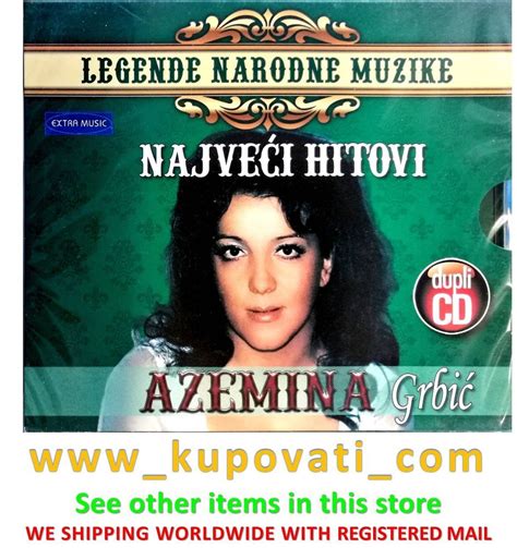 2CD AZEMINA GRBIC NAJVECI HITOVI LEGENDE NARODNE MUZIKE EXTRA MUSIC NARODNA FOLK | Music, Folk ...