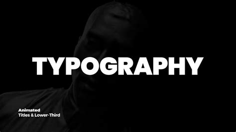 Typography - After Effects Templates | Motion Array