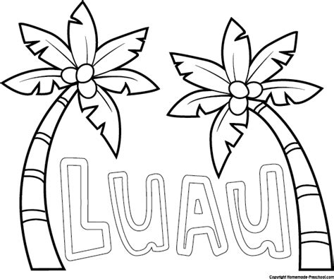 Free Luau Clipart Black And White, Download Free Luau Clipart Black And ...