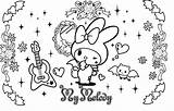 My Melody And Kuromi Coloring Pages sketch template