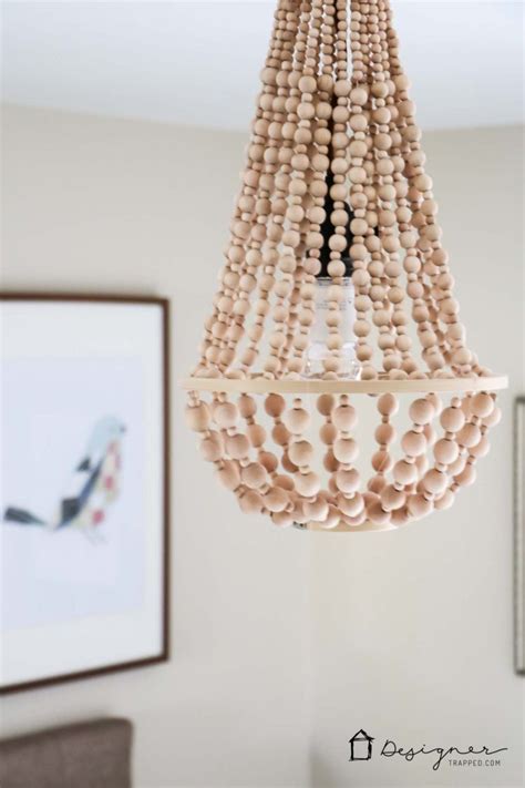 DIY Chandelier From Wood Beads | Designer Trapped in a Lawyer's Body