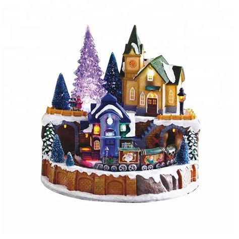 China Factory Supply Animated Christmas Village Pieces - Colorful LED ...