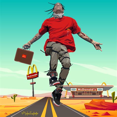 Travis Scott x McDonald's artwork : r/travisscott