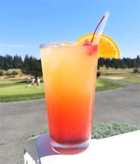 Malibu Sunset! This is a super sweet, fruity, easy summer drink! 2 oz Malibu rum, pineapple ...