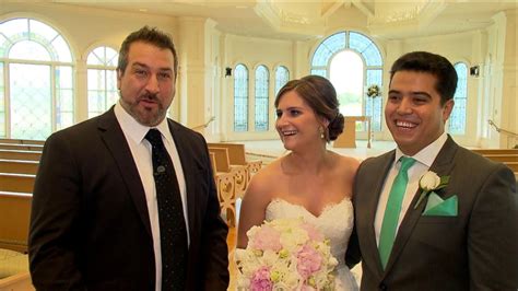 Joey Fatone Chats With Newlyweds After Their Magical Disney Wedding ...