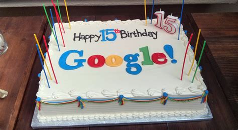 Google Birthday Cake