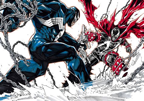 ArtStation - Comic Art Commission: Spawn VS Venom