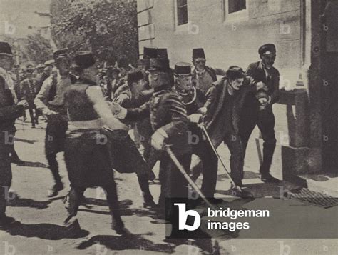 Soldiers arresting Gavrilo Princip, assassin of Archduke Franz ...