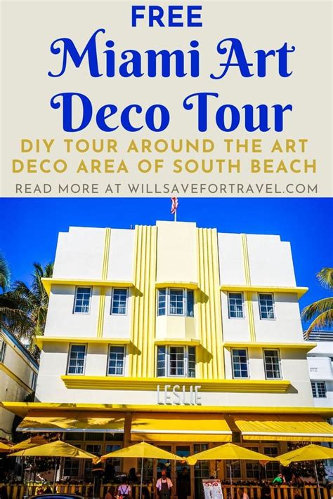 Free DIY Miami Art Deco Walking Tour | Walking tour, Travel, Miami art deco