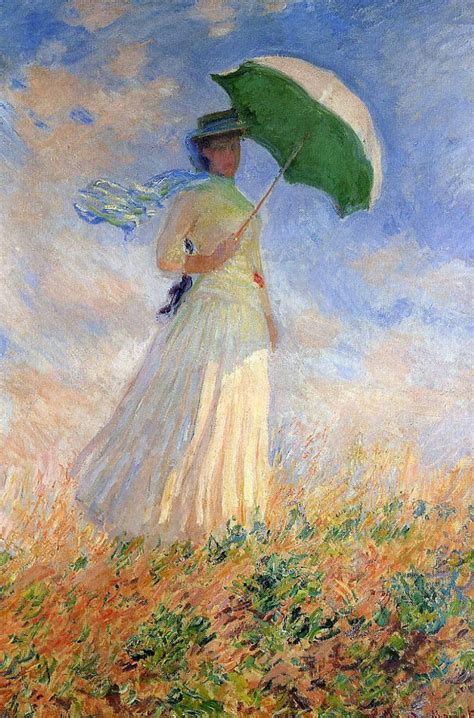 A Closer Look at Woman With a Parasol by Claude Monet