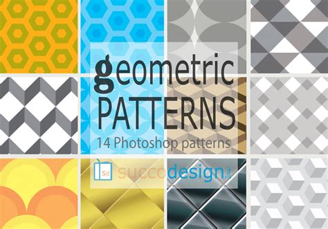 Photoshop: 14 High Resolution Geometric Patterns - Free Photoshop ...