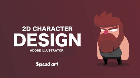 Simple 2D Character design Speed Art | Adobe illustrator CC - YouTube