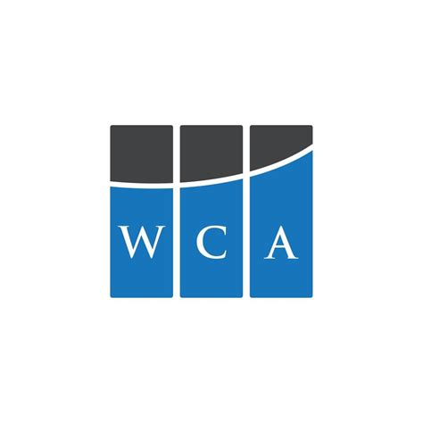 WCA letter logo design on WHITE background. WCA creative initials ...