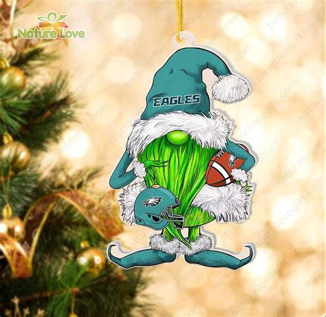 Philadelphia Eagles Gnome Christmas Ornament Santa Xmas Tree Decoration ...