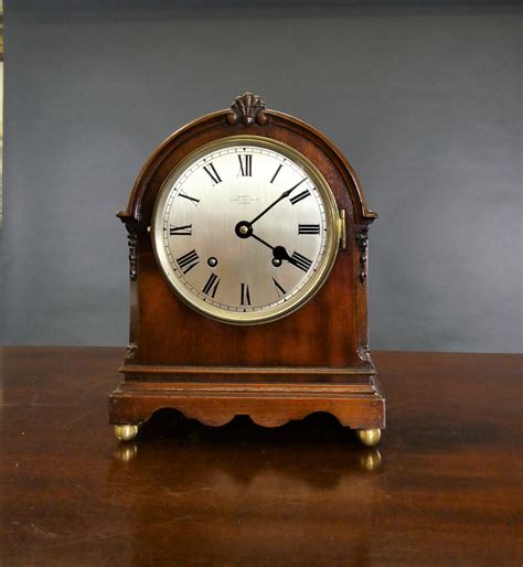 Small Mahogany Mantel Clock, Webster, London | Olde Time Antique Clocks ...