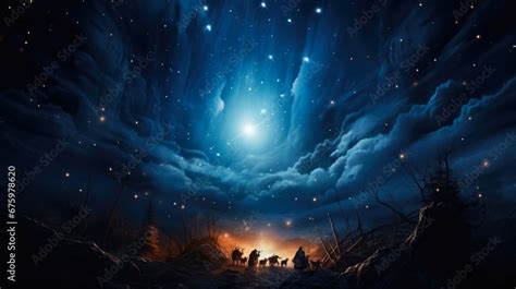 Nativity Sky: Celebrating the Birth of Jesus Christ in Bethlehem. A ...