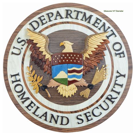 Department of HOMELAND SECURITY Seal DHS Handcrafted Wood - Etsy