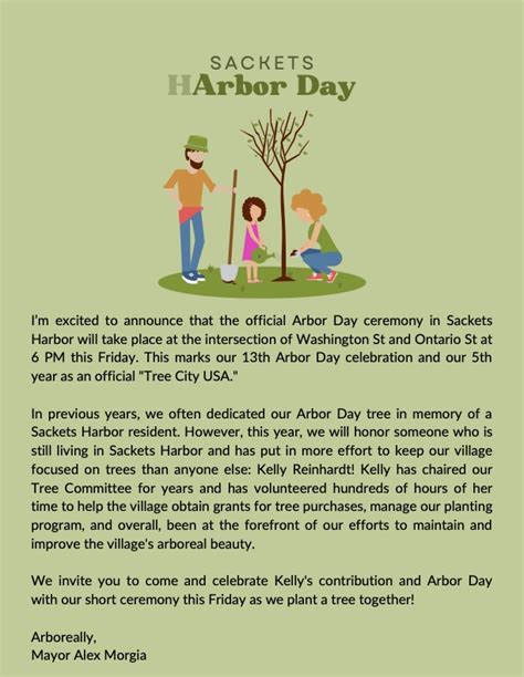 Arbor Day Celebration - Sackets Harbor, NY