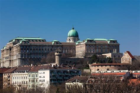 Buda Castle Seen from the Garden of Philosophy Stock Image - Image of trees, budapest: 143764969