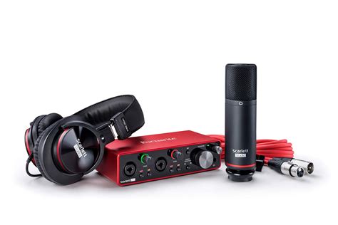 Focusrite Scarlett 2i2 Studio 3rd Gen USB Audio Interface Bundle for the Songwriter with ...