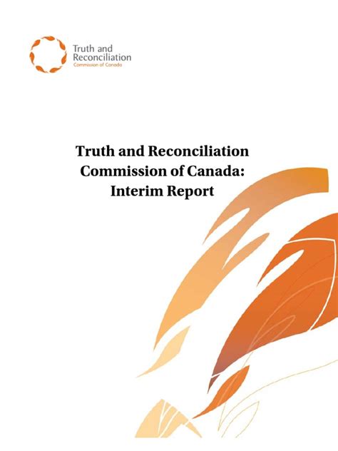 Truth and Reconciliation Commission's Interim Report | First Nations ...