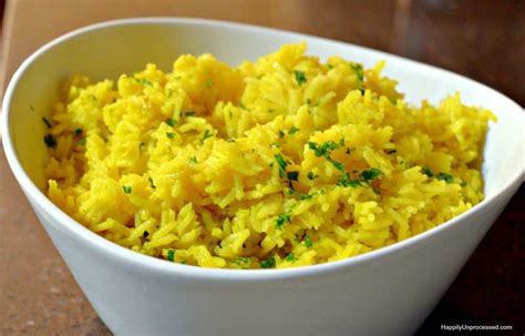 Easy Yellow Rice - Happily Unprocessed