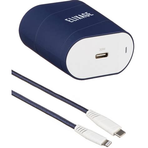 Elixage 30W USB Type-C Wall Charger with Lightning 33-0772-05-XP