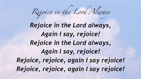 Rejoice in the Lord Always (Presbyterian Hymnal #489) - YouTube