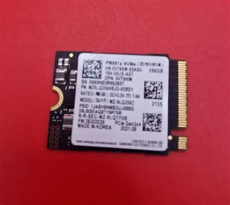 SAMSUNG PM991A 256GB MZ9LQ SSD NVMe PCIe £22.95 - PicClick UK