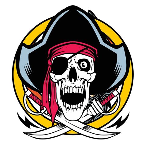 Pirate skull vector image illustrations 21655470 Vector Art at Vecteezy