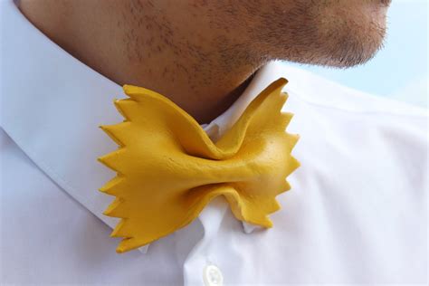 Farfalle Pasta Bow Tie Design Accessories Jewelry Rommydebommy