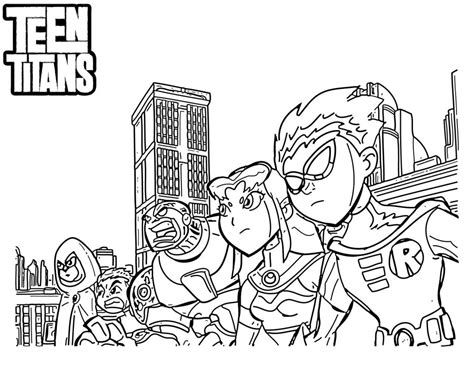 Teen Titans Coloring Pages - Best Coloring Pages For Kids