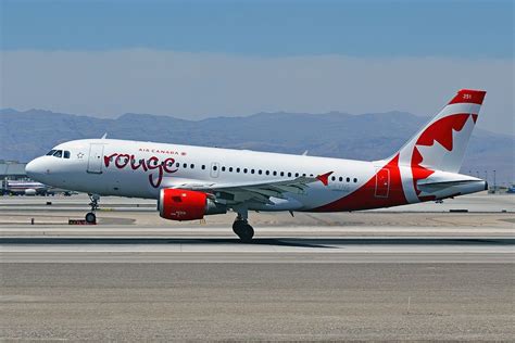 Air Canada Rouge C FYNS Airbus A319 114 cnserial number 572 Aircraft landing and takeoff phot ...