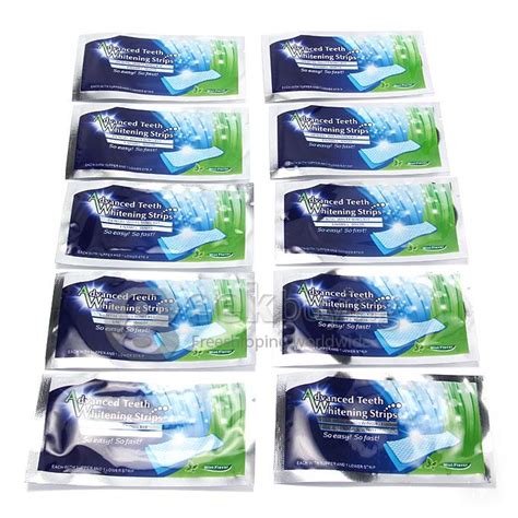 Hydrogen Peroxide Teeth Whitening Strips Double Elastic Gel Strips