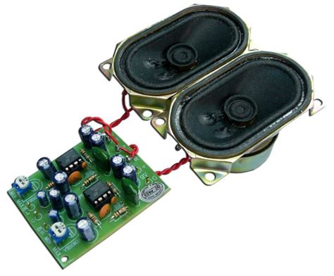 Mini Audio Amplifier Kit 2W+2W Stereo with Speakers | Electronic Kits