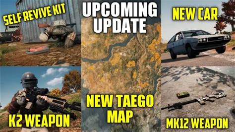 TAEGO MAP |SELF REVIVE KIT |HYUNDAI CAR|UPCOMING UPDATE PUBG MOBILE ...