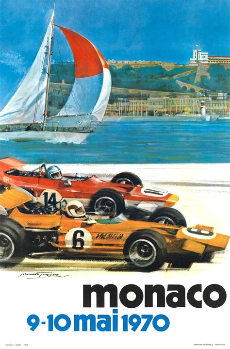 Wall Art Print | 1970 Monaco Grand Prix Racing Poster | UKposters