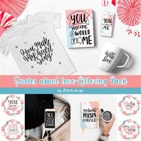 Quotes About Love - Lettering Pack – MasterBundles