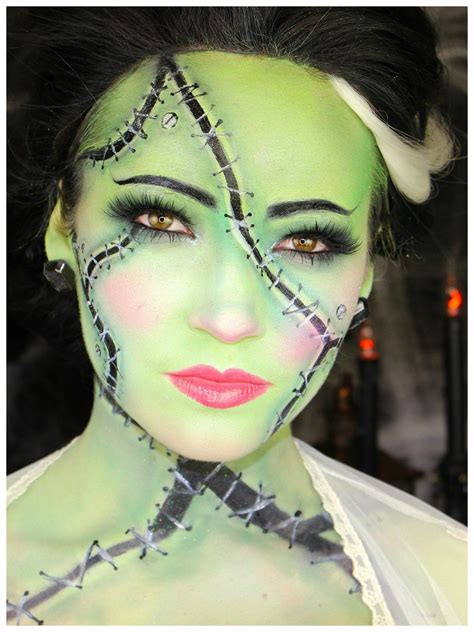 Bride of Frankenstein - Halloween Makeup | Frankenstein halloween ...