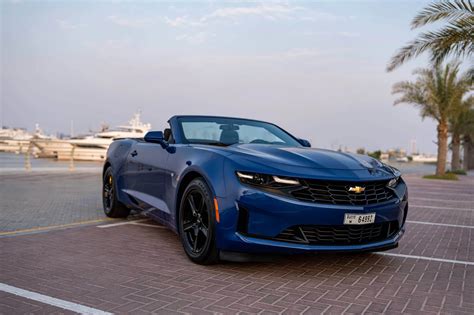 Rent Chevrolet Camaro Convertible Blue in Dubai - Convertible - Octane ...