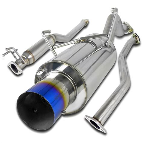 Spec-D Tuning Full Catback Exhaust System W/ Titanium Burnt Tip ...