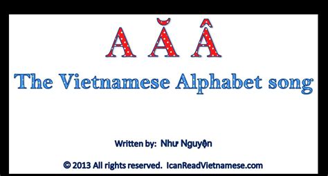 The Vietnamese Alphabet Song | Vietnamese alphabet, Alphabet songs, Learn vietnamese